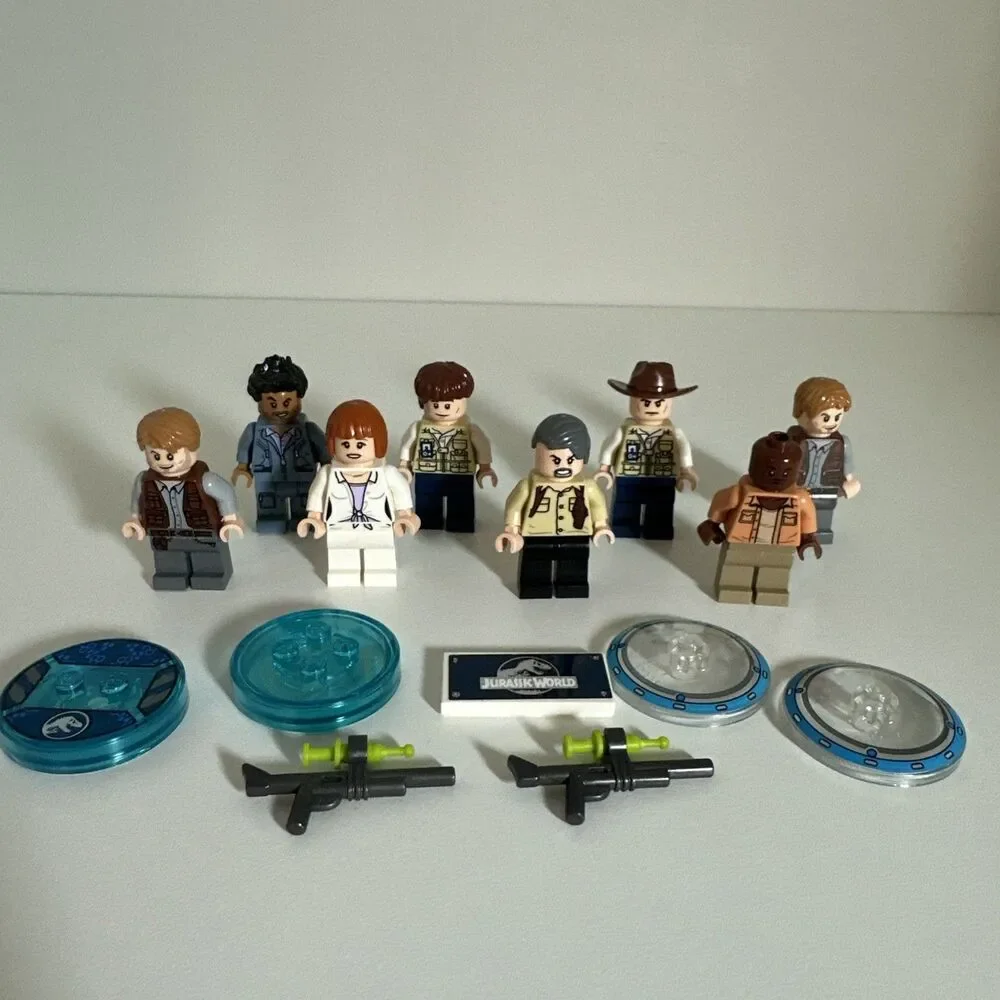 Lego Jurassic World And Park Minifigure Lot Vic Simon Claire World Tag Barry